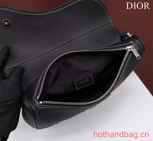 Dior Essentials SADDLE BAG Grained Calfskin 1ADPO093c black