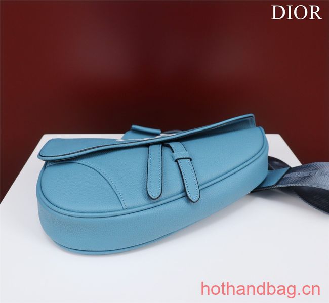 Dior Essentials SADDLE BAG Grained Calfskin 1ADPO093f-1 blue