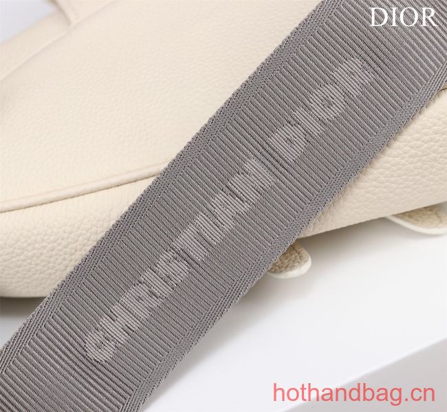 Dior Essentials SADDLE BAG Grained Calfskin 1ADPO093f WHITE