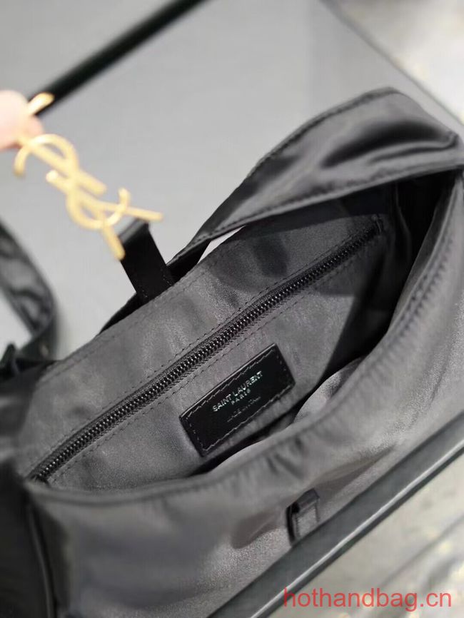 SAINT LAURENT Nylon Shoulder Bag Y988228B black