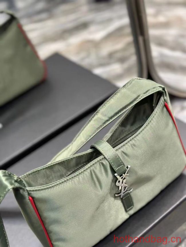 SAINT LAURENT Nylon Shoulder Bag Y988228 green