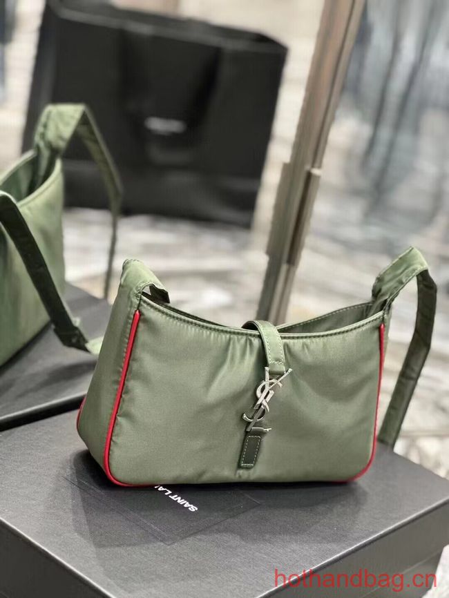 SAINT LAURENT Nylon Shoulder Bag Y988228 green