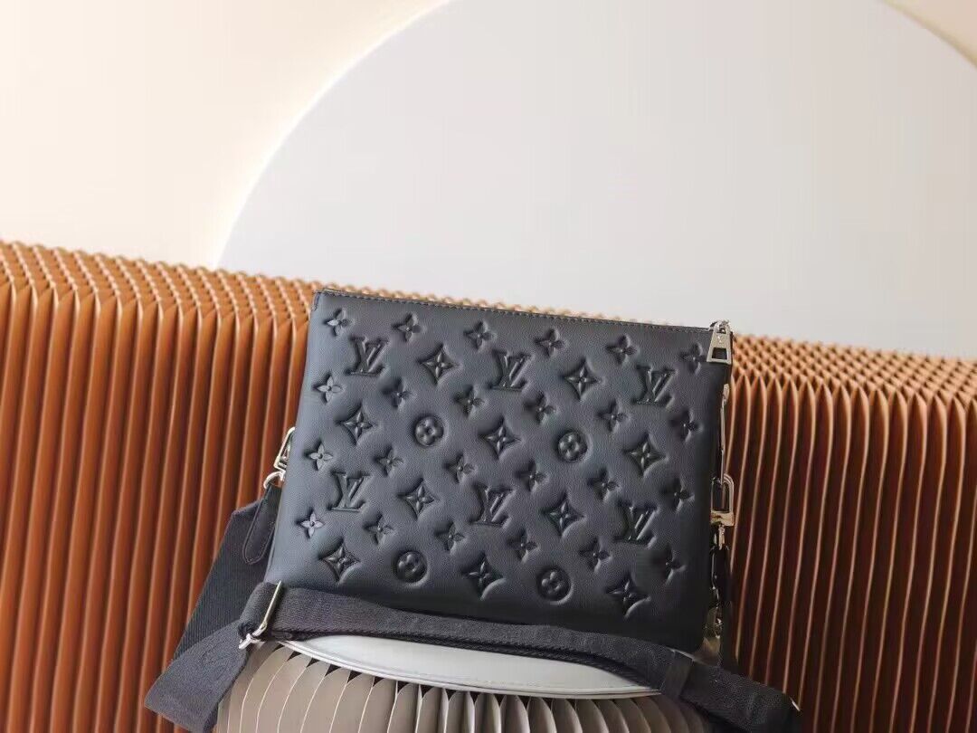 Louis Vuitton Original Leather Coussin PM M21198 Black