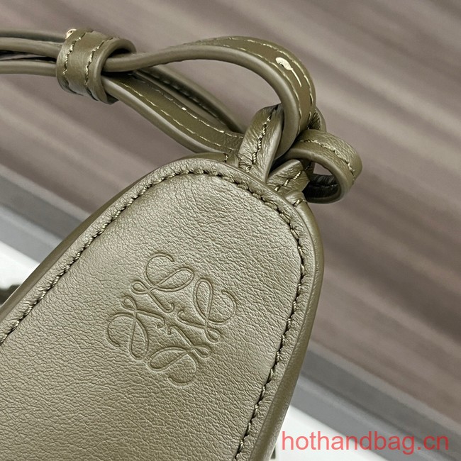 Loewe Original Leather Shoulder Handbag C923 Dark Green