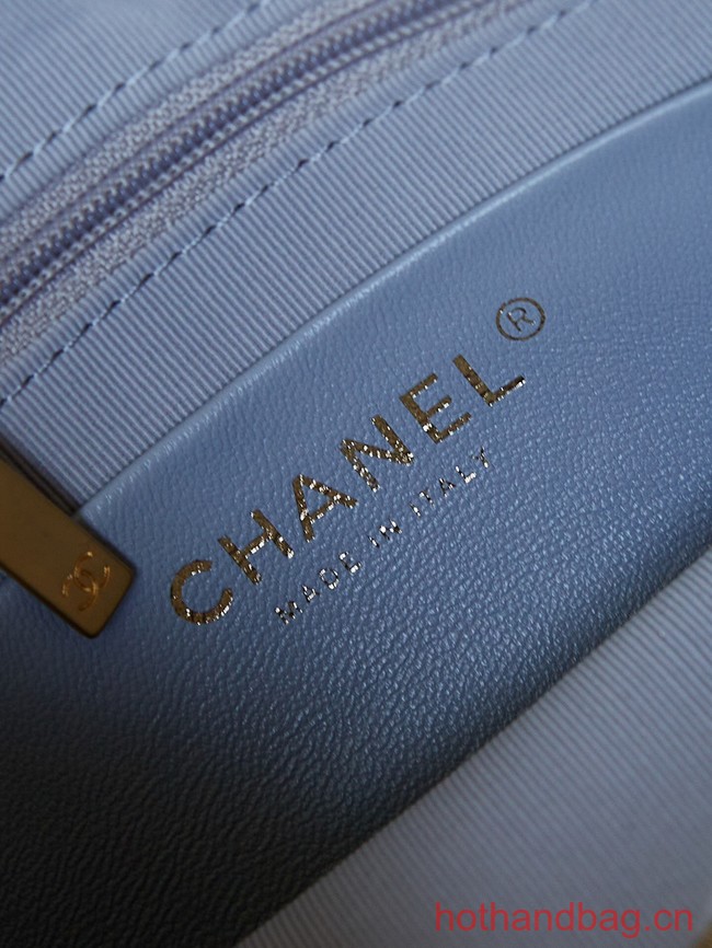 Chanel HOBO HANDBAG AS4378 light blue