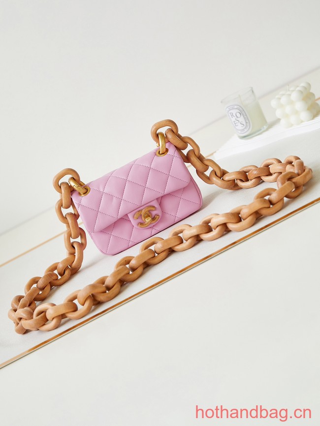Chanel MINI FLAP BAG AS4165 Light Pink