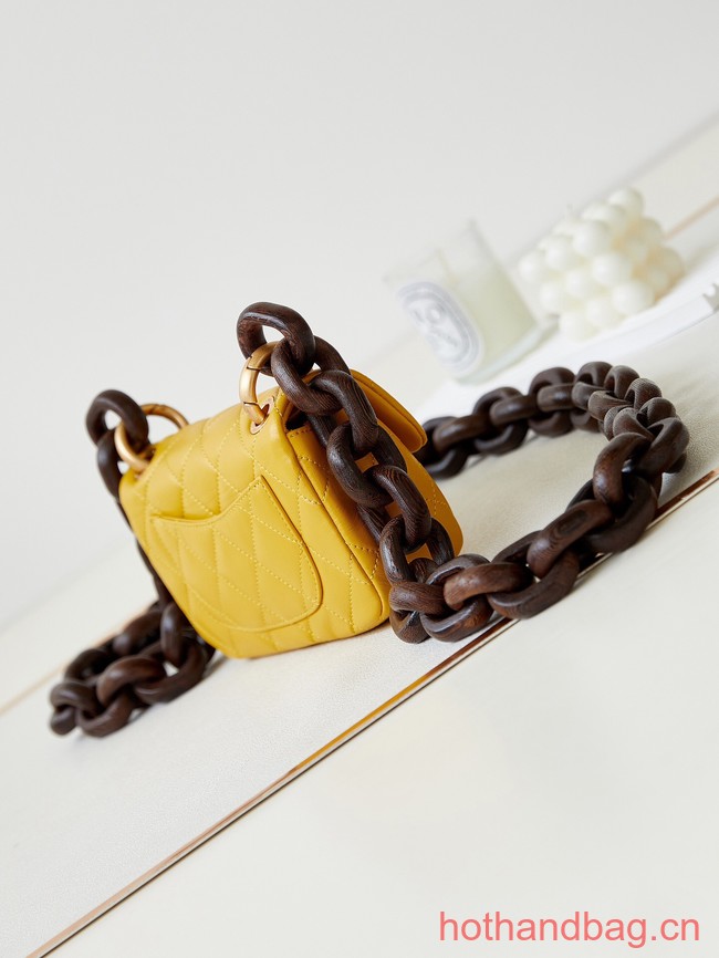 Chanel MINI FLAP BAG AS4165 Yellow