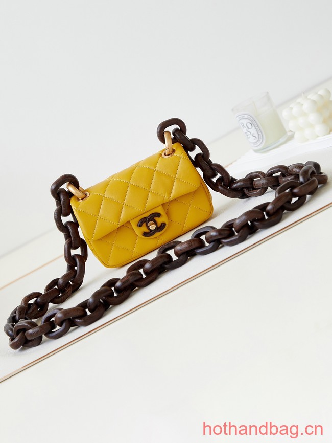 Chanel MINI FLAP BAG AS4165 Yellow