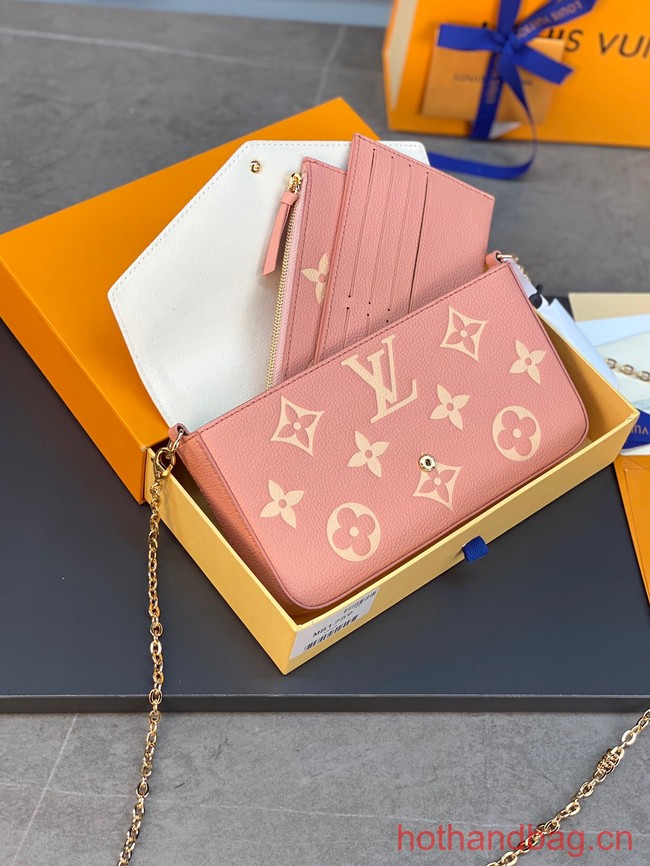 Louis Vuitton Monogram Empreinte Multi Pochette Felicie M81359 pink