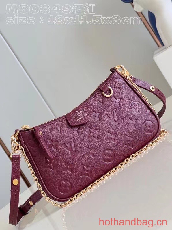 Louis Vuitton Easy Pouch M82446 Wine Red