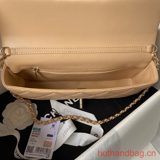 Chanel MINI FLAP BAG AS3791 Apricot