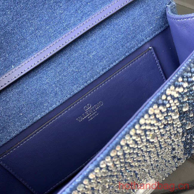 VALENTINO GARAVANI Loco Calf leather bag 2B0K3C blue