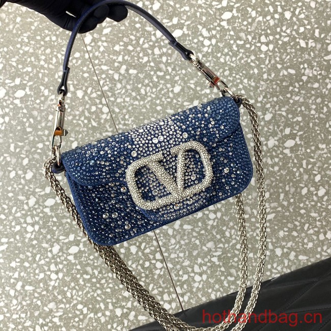 VALENTINO V-logo MINI LOCO bag 5032C blue