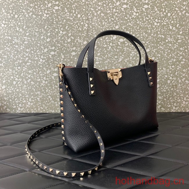 VALENTINO grain calfskin leather bag 0044 black