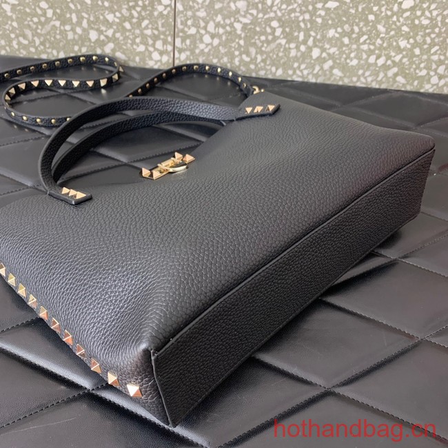 VALENTINO grain calfskin leather bag 0044 black