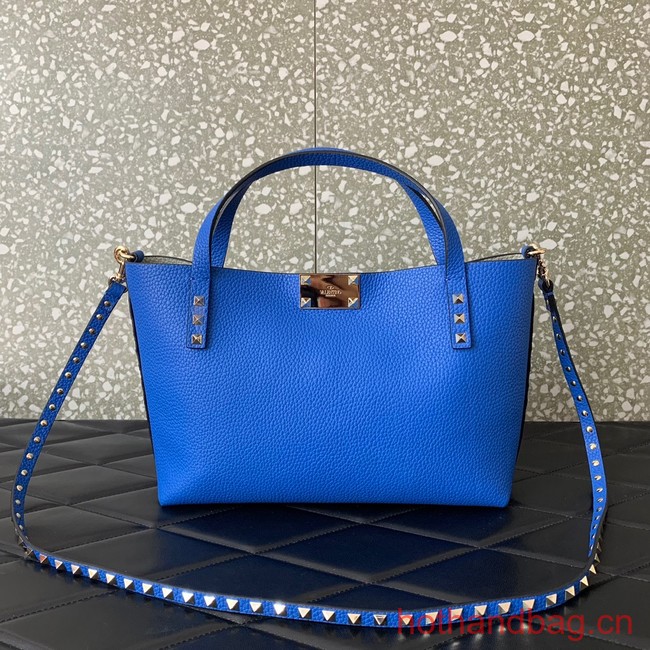 VALENTINO grain calfskin leather bag 0044 blue