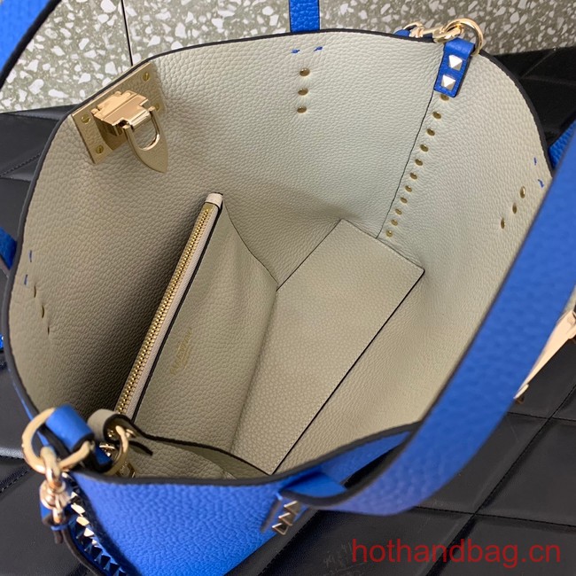 VALENTINO grain calfskin leather bag 0044 blue