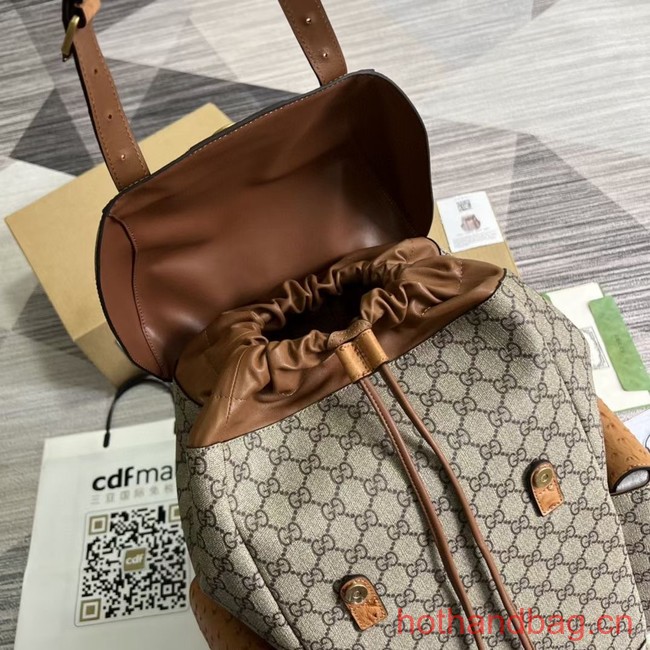 GUCCI BACKPACK WITH DOUBLE G 710859 brown