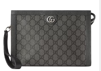 GUCCI OPHIDIA GG POUCH 760243 BLACK