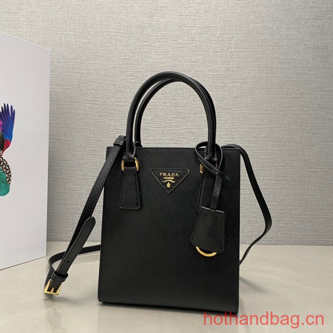 Prada Saffiano leather handbag 1BA358 black