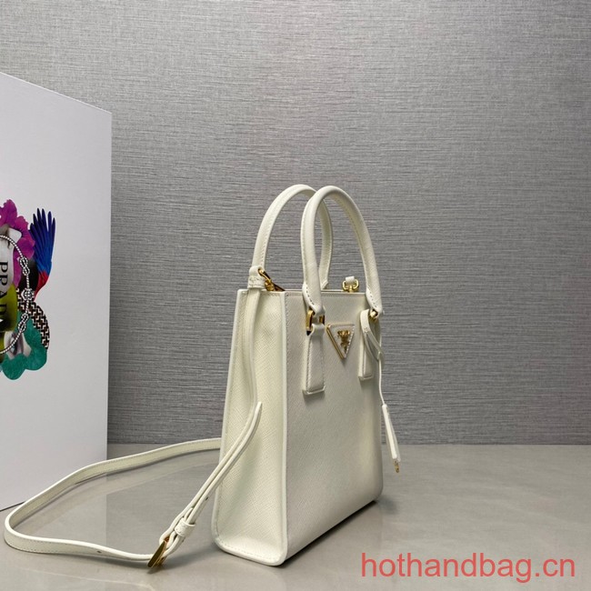 Prada Saffiano leather handbag 1BA358 white