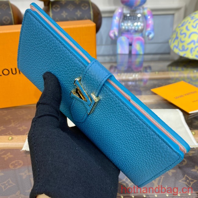 Louis Vuitton Vertical Wallet M81367 Blue