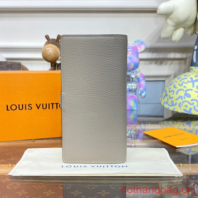 Louis Vuitton Vertical Wallet M81367 Galet Beige