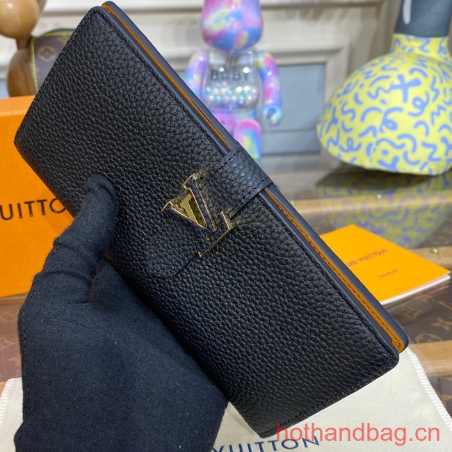 Louis Vuitton Vertical Wallet M82441 Black