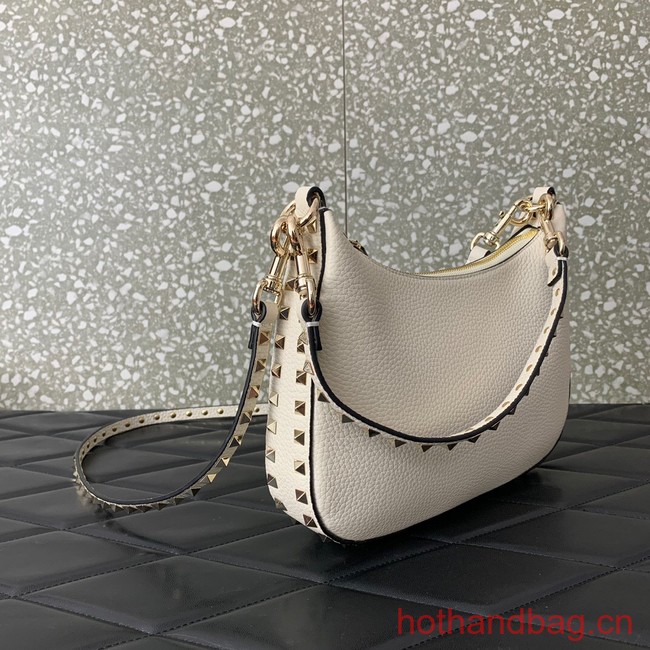 VALENTINO grain calfskin leather bag 0313 white