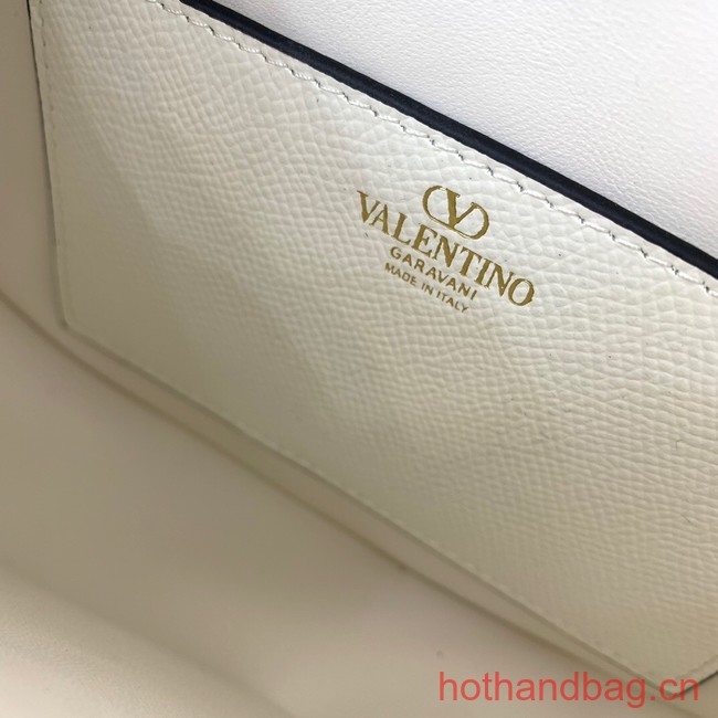 VALENTINO VSLING granular calfskin bag P098 white