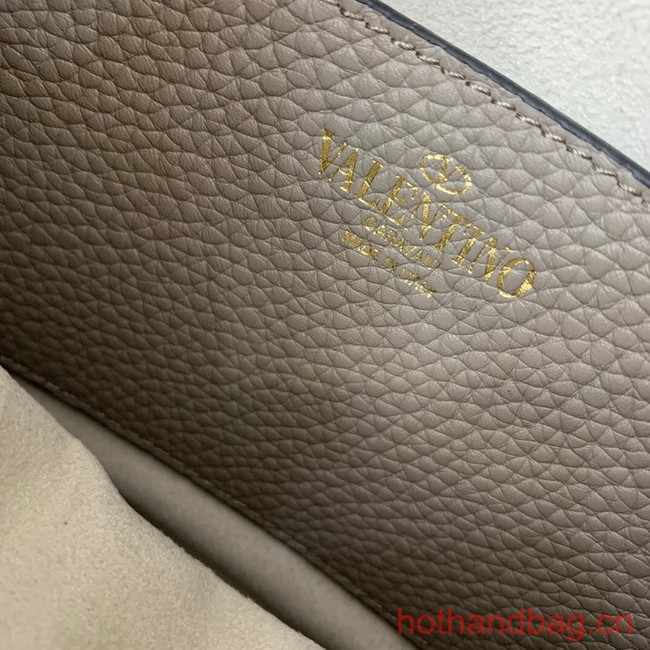 VALENTINO grain calfskin leather bag 0313 gray