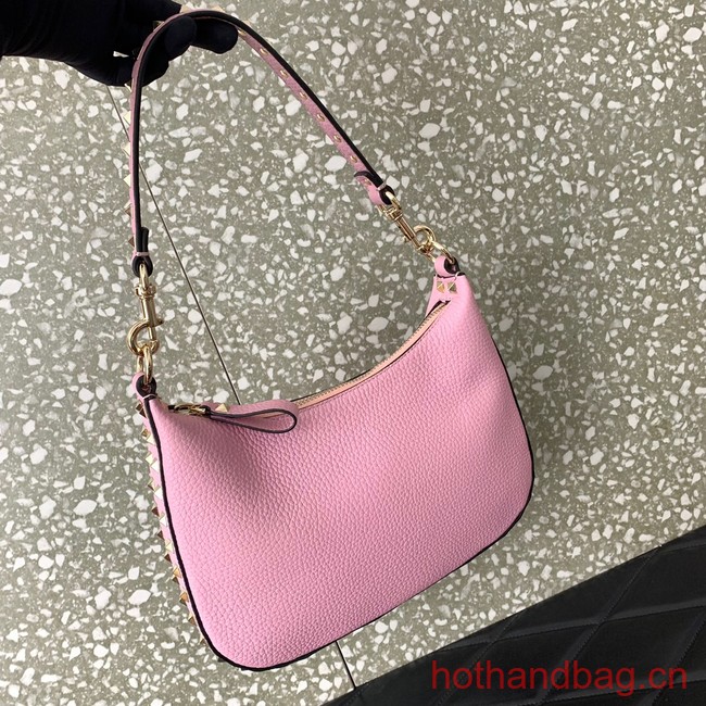 VALENTINO grain calfskin leather bag 0313 pink