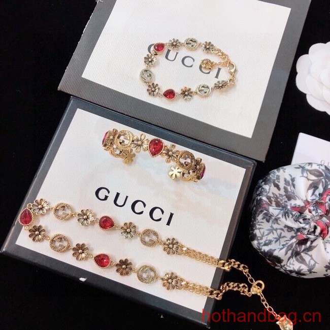 Gucci NECKLACE&Bracelet Three-piece set CE12323