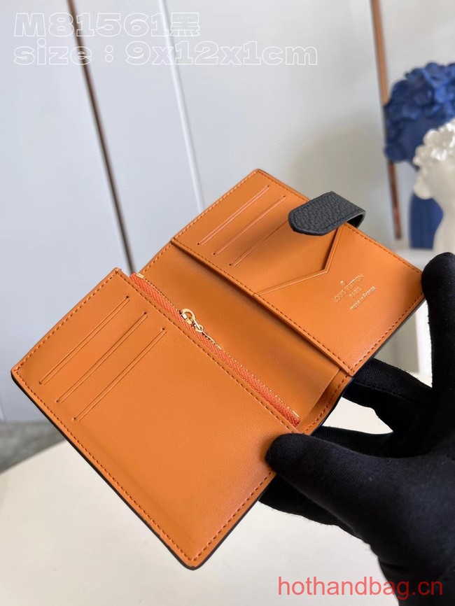 Louis Vuitton Vertical Compact Wallet M82461 BLACK