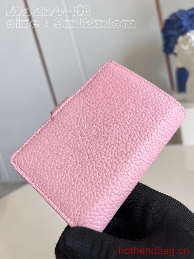 Louis Vuitton Vertical Compact Wallet M82461 Pink