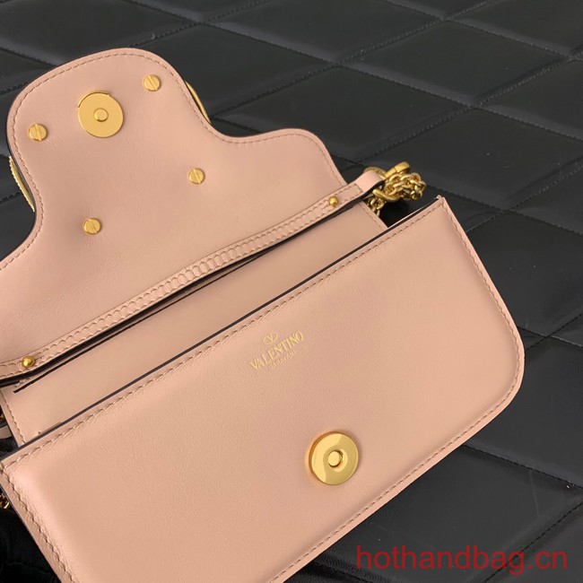 VALENTINO GARAVANI MINI LOCO Calf leather Shoulder Bag 1W2B0K light pink