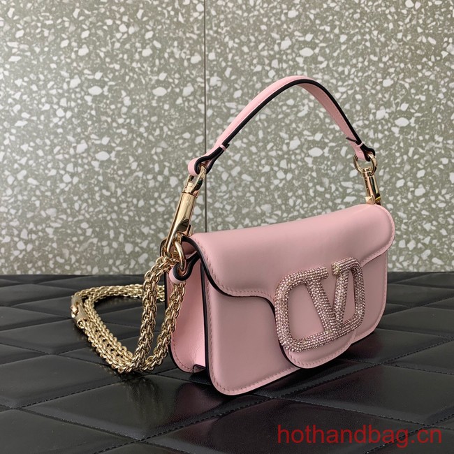 VALENTINO GARAVANI MINI LOCO Calf leather Shoulder Bag 1W2B0K pink