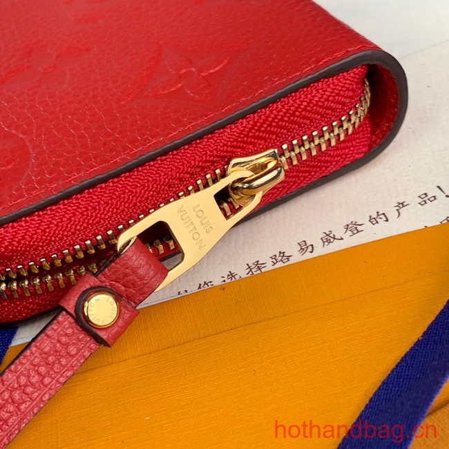 Louis Vuitton Zippy Coin Purse M60574 red