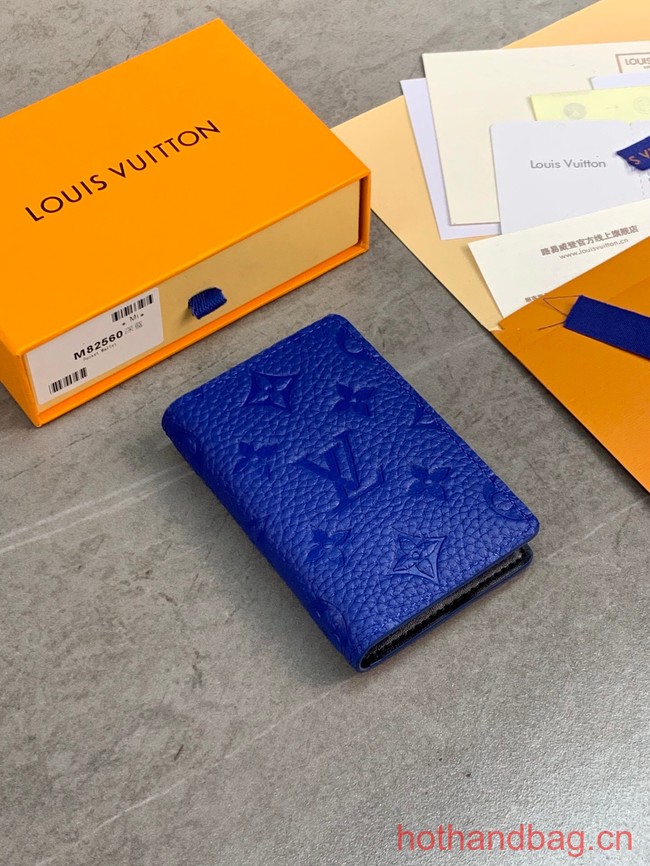 Louis Vuitton Pocket Organizer M82560 blue