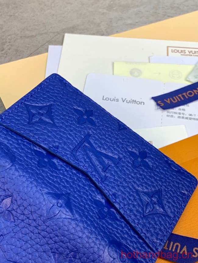 Louis Vuitton Pocket Organizer M82560 blue