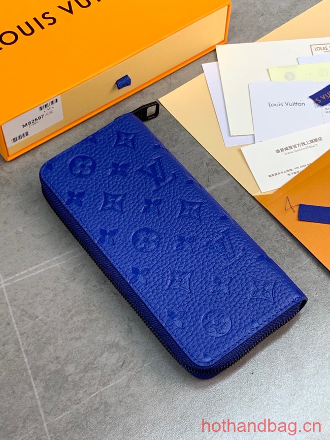 Louis Vuitton Zippy Wallet Vertical M82597 blue