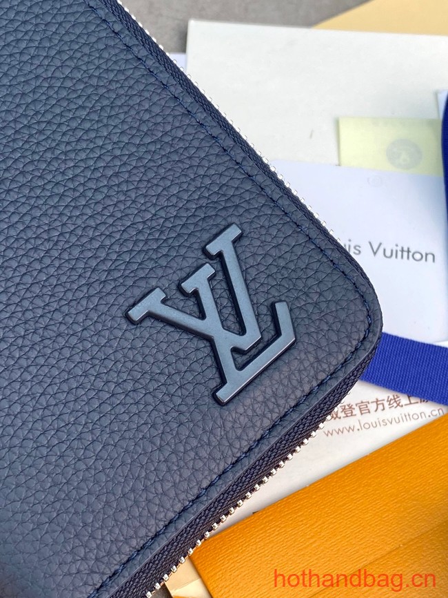 Louis Vuitton Zippy Wallet Vertical M81743 daek blue