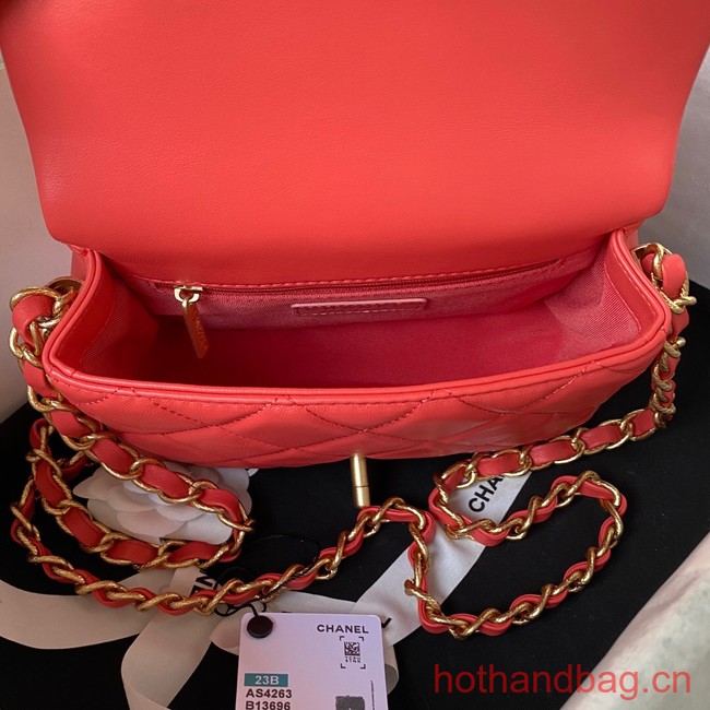 Chanel SMALL FLAP BAG AS4263 RED