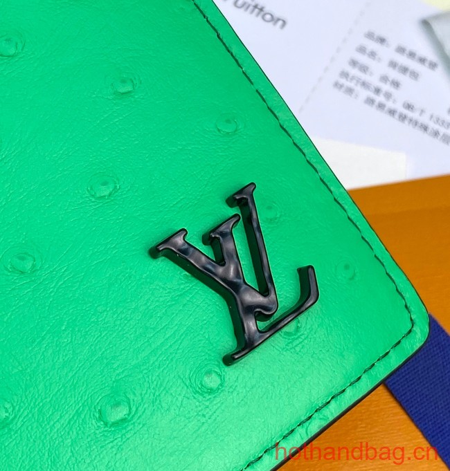 Louis Vuitton BRAZZA WALLET N82509 green