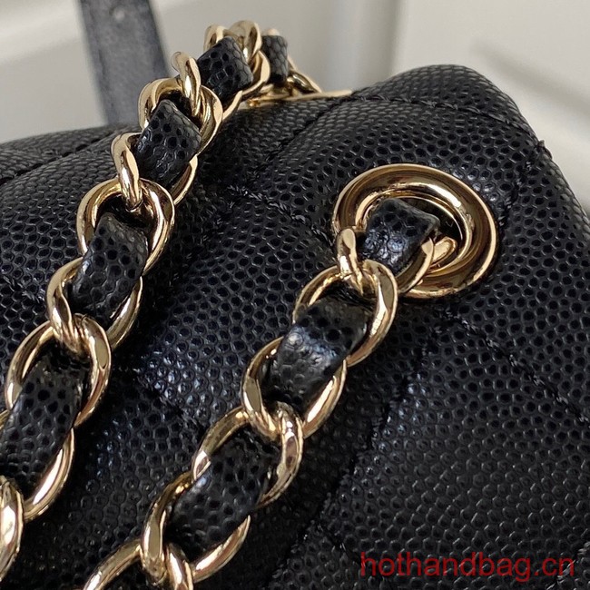 Chanel small BACKPACK AS4398 BLACK