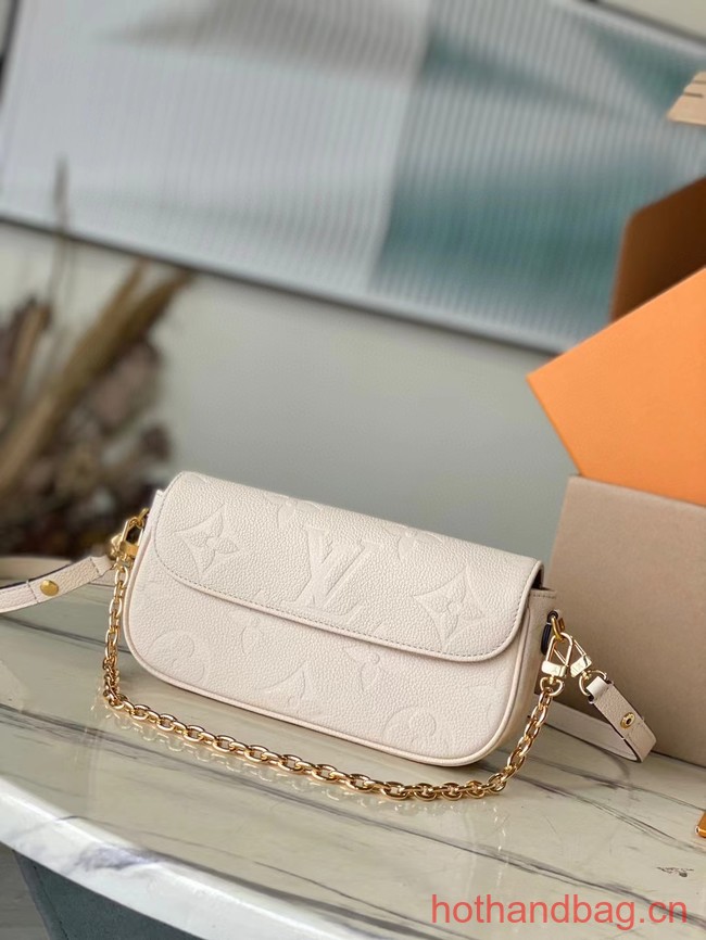 Louis Vuitton Wallet On Chain Ivy M82211 white