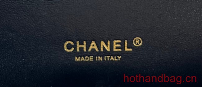 Chanel CLASSIC HANDBAG Wool Tweed A1112 Rainbow