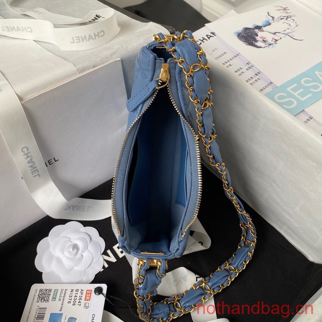 Chanel SMALL HOBO HANDBAG AP3647 blue
