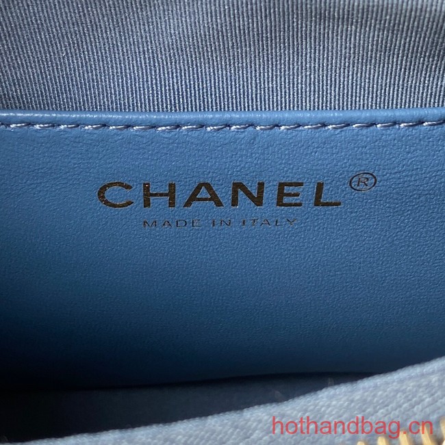 Chanel SMALL HOBO HANDBAG AS4422 blue