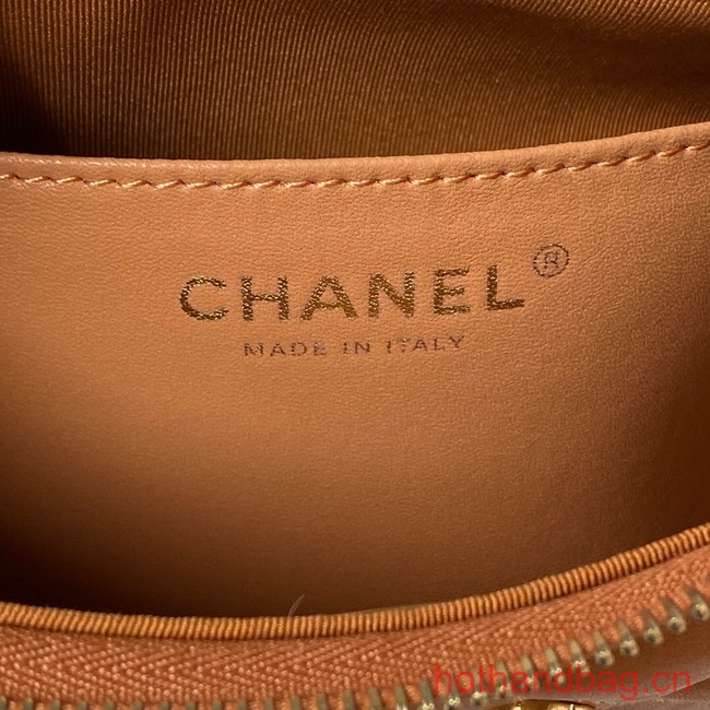 Chanel SMALL HOBO HANDBAG AS4422 brown